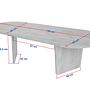 Oval Coffee Table Walnut 8