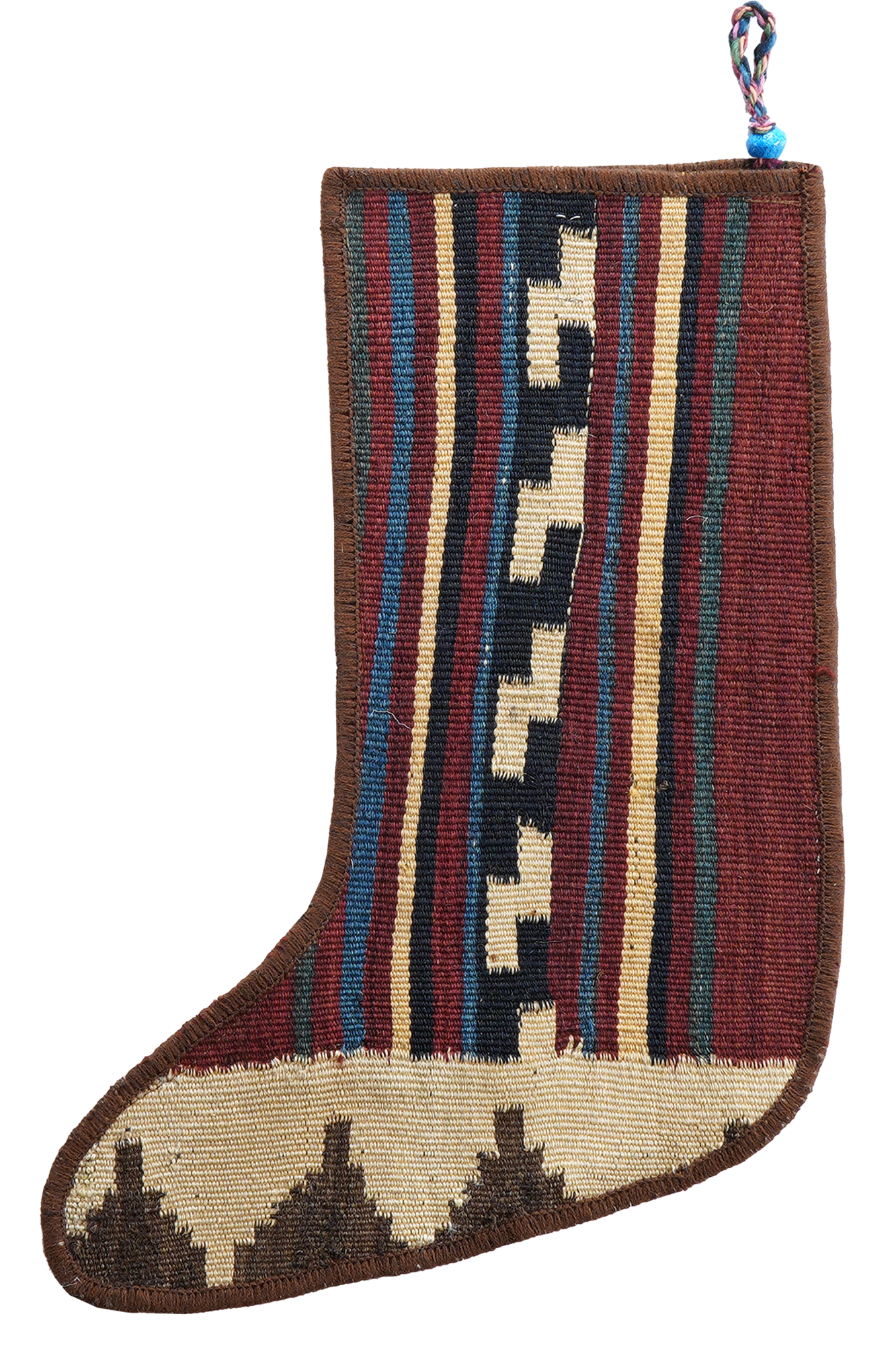 Calza di Natale Lana Multicolore 41x56cm 1