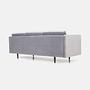 Alta Sofa 3-Sitzer Velour Silber 4