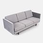 Alta Sofa 3-Sitzer Velour Silber 3