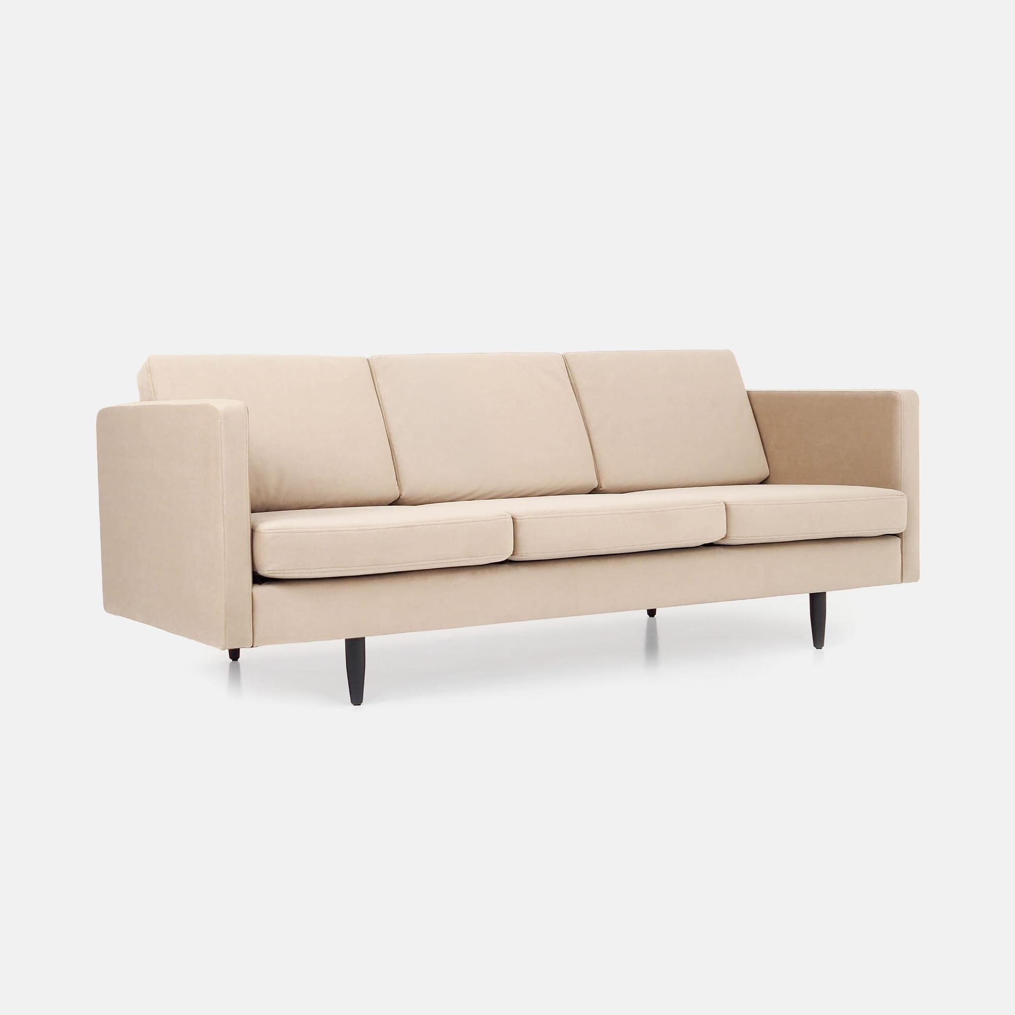 Alta Sofa 3-Sitzer Velour Beige 2
