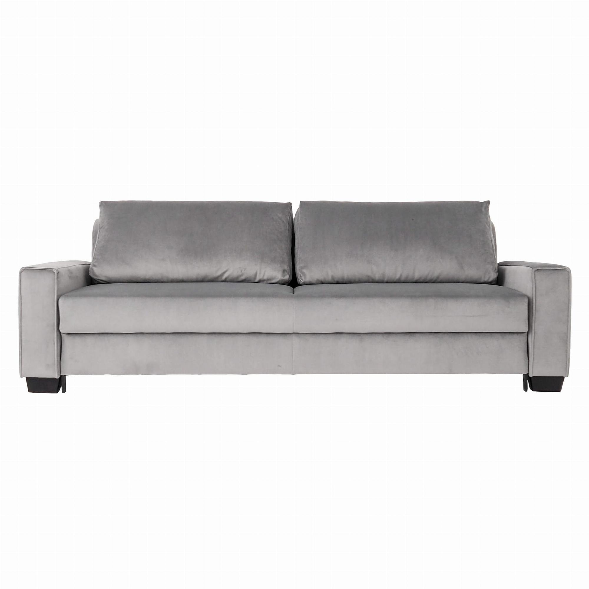 Rejkiavik Sofa 3-Sitzer Velour Silber 0