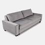 Rejkiavik Sofa 3-Sitzer Velour Silber 5