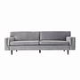 Helsinki Sofa 4-Sitzer Samt Silber 0