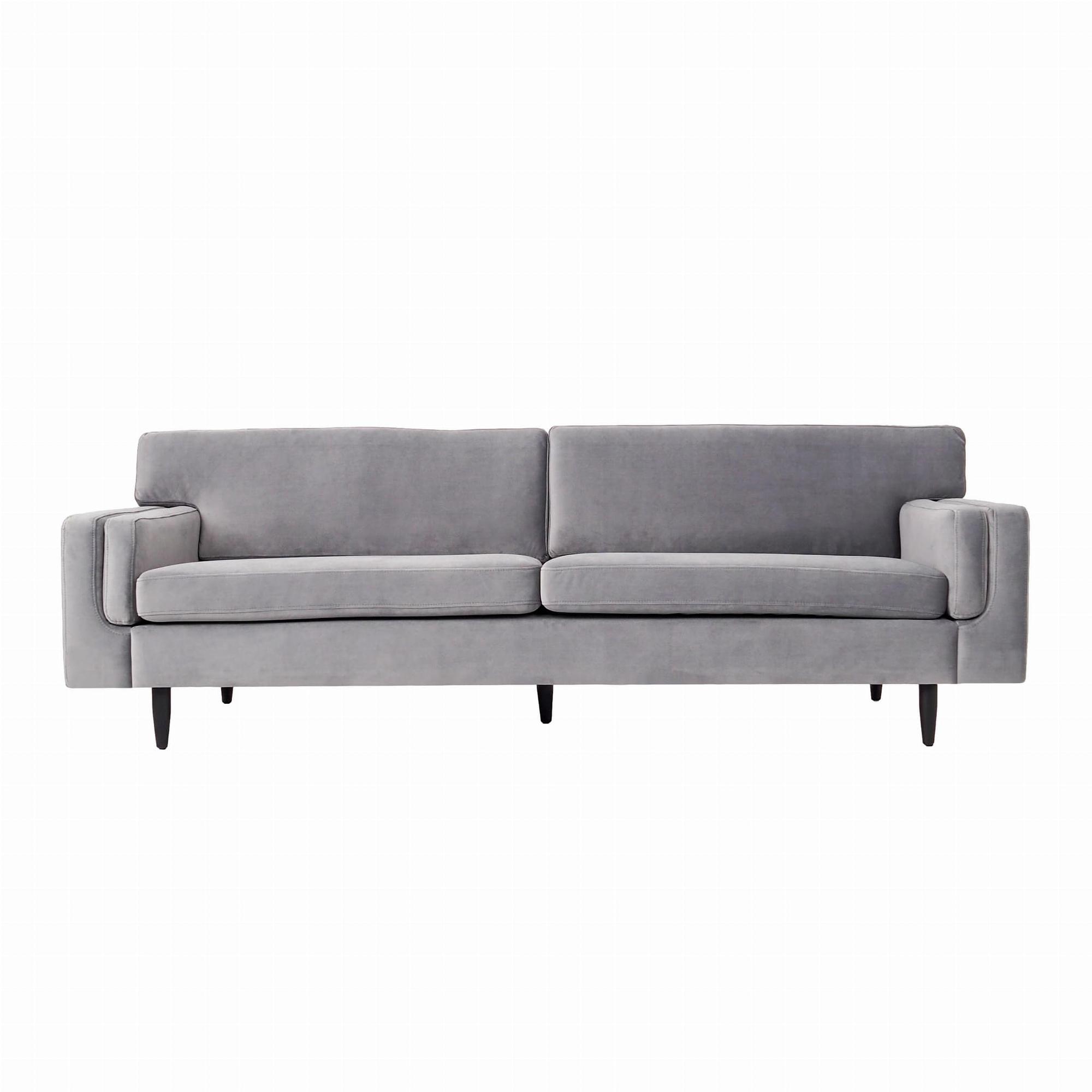 Helsinki Sofa 4-Sitzer Samt Silber 0