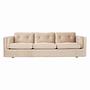 Bergen Sofa 3-Sitzer Velour Beige 0