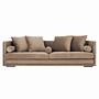 Malmo Sofa 3-Sitzer Samt Braun 0