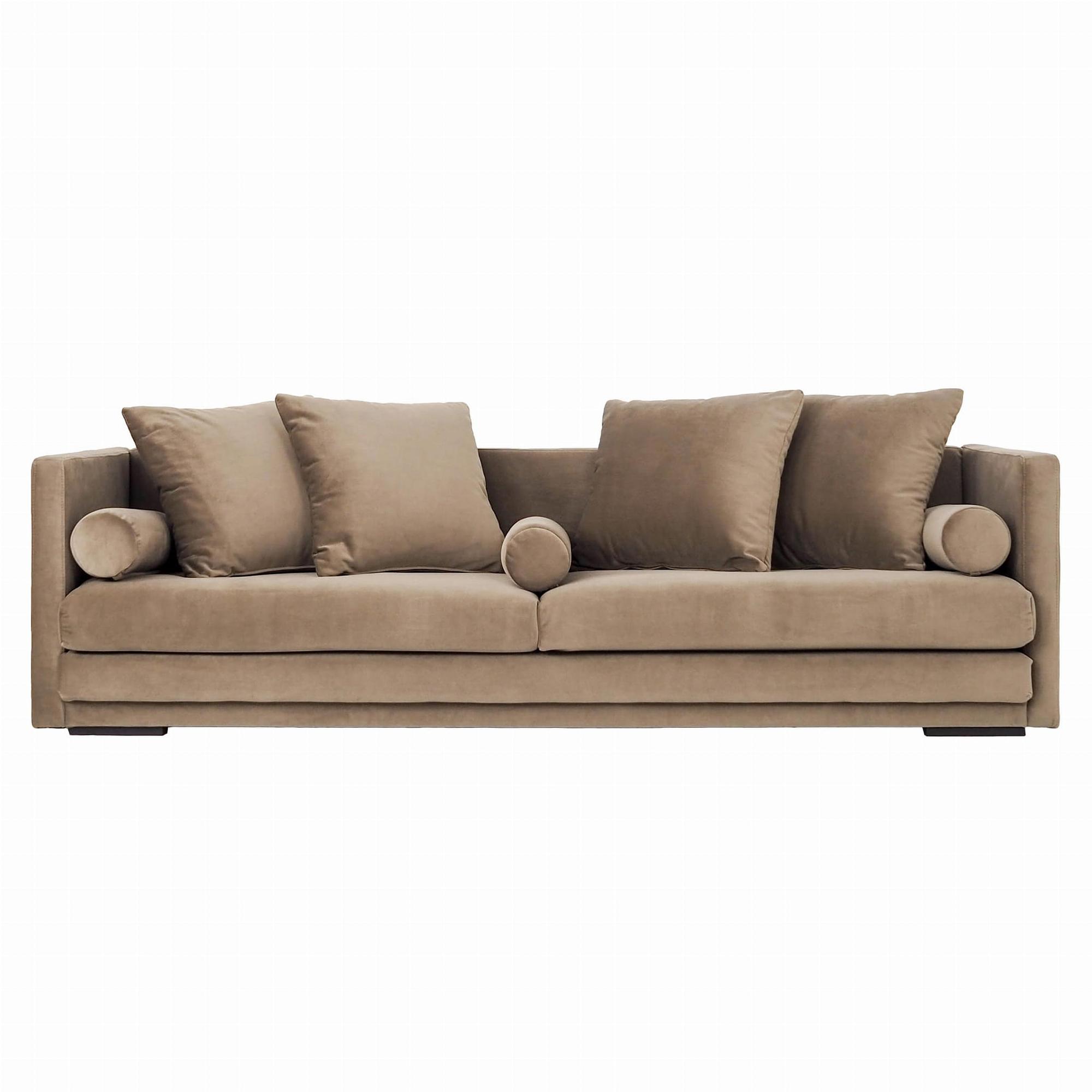 Malmo Sofa 3-seater Velvet Brown 0