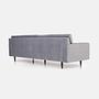 Helsinki Sofa 4-seater Velvet Silver 4