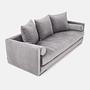 Kopenhaga Sofa 3-Sitzer Velour Silber 3