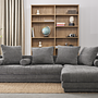 Copenhagen Corner Sofa 4-Seater Grey 3