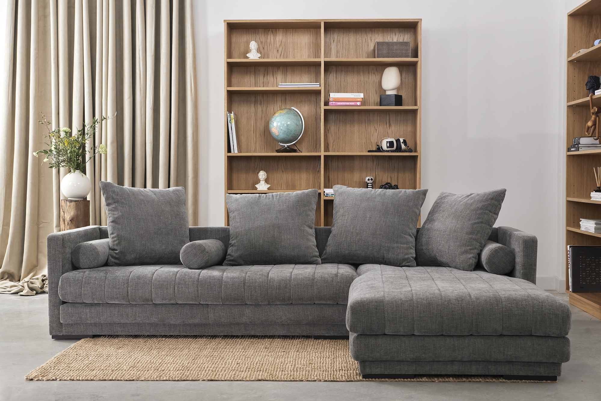 Copenhagen Corner Sofa 4-Seater Grey 3