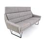 Mandal Sofa 3-Sitzer Grau 4