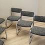 6x Chair Set Wood Brown 1980s 4