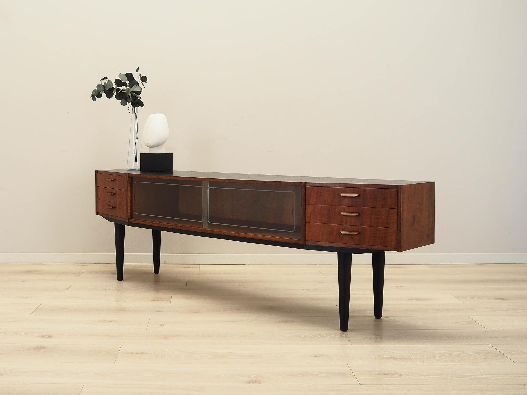 Lowboard Walnut Brown 1960s 1