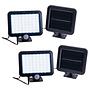 2x 1-Burner Pepe LED-Solar Wall Light Plastic Black 0