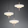 Keaton 3-Light LED Pendant Lamp Round Polycarbonate Gray 1