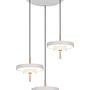 Keaton 3-Light LED Pendant Lamp Round Polycarbonate Gray 3