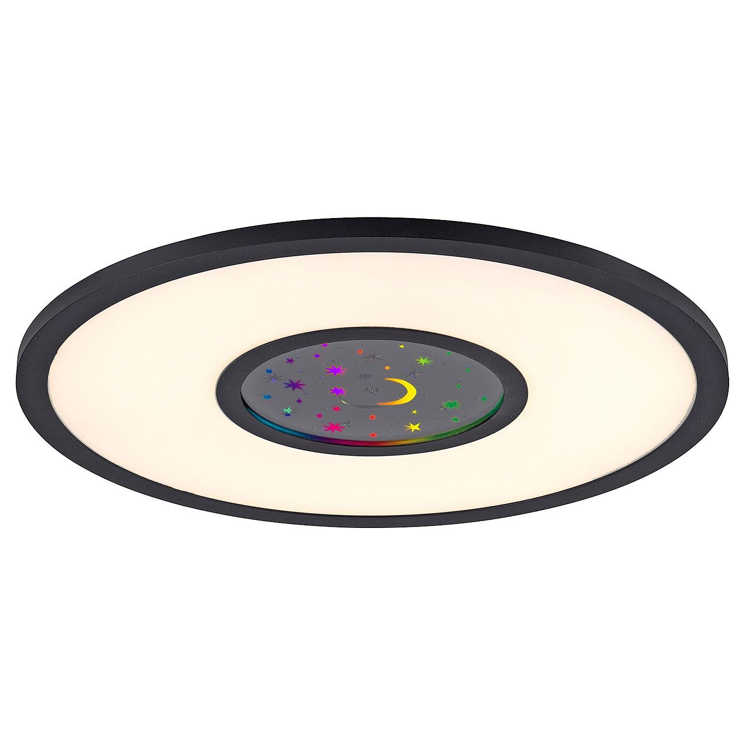 Astro LED ceiling light 2-light polycarbonate iron black 0