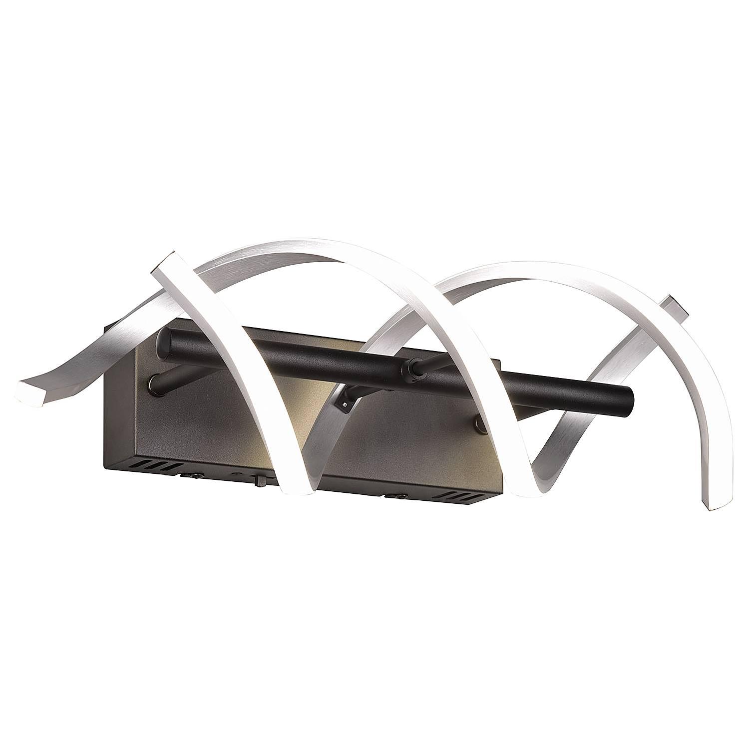 Sequence LED wall light 1-light silicone aluminum silver 3