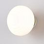 1-Flammig Earl LED-Wandleuchte Opalglas Eisen Weiß 0