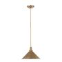 1-Flammig Provence Pendelleuchte Stahl Messing 1