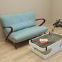 Sofa Mintgrün 1970er Jahre 2