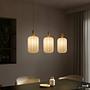 3-Flammig ONI Pendelleuchte Nylon Eisen Beige 4