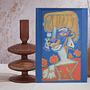 Anna with flowers Kunstdruck Mehrfarbig 4