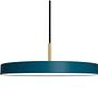 Asteria Pendant Light Mini Brass Petrol Blue 2