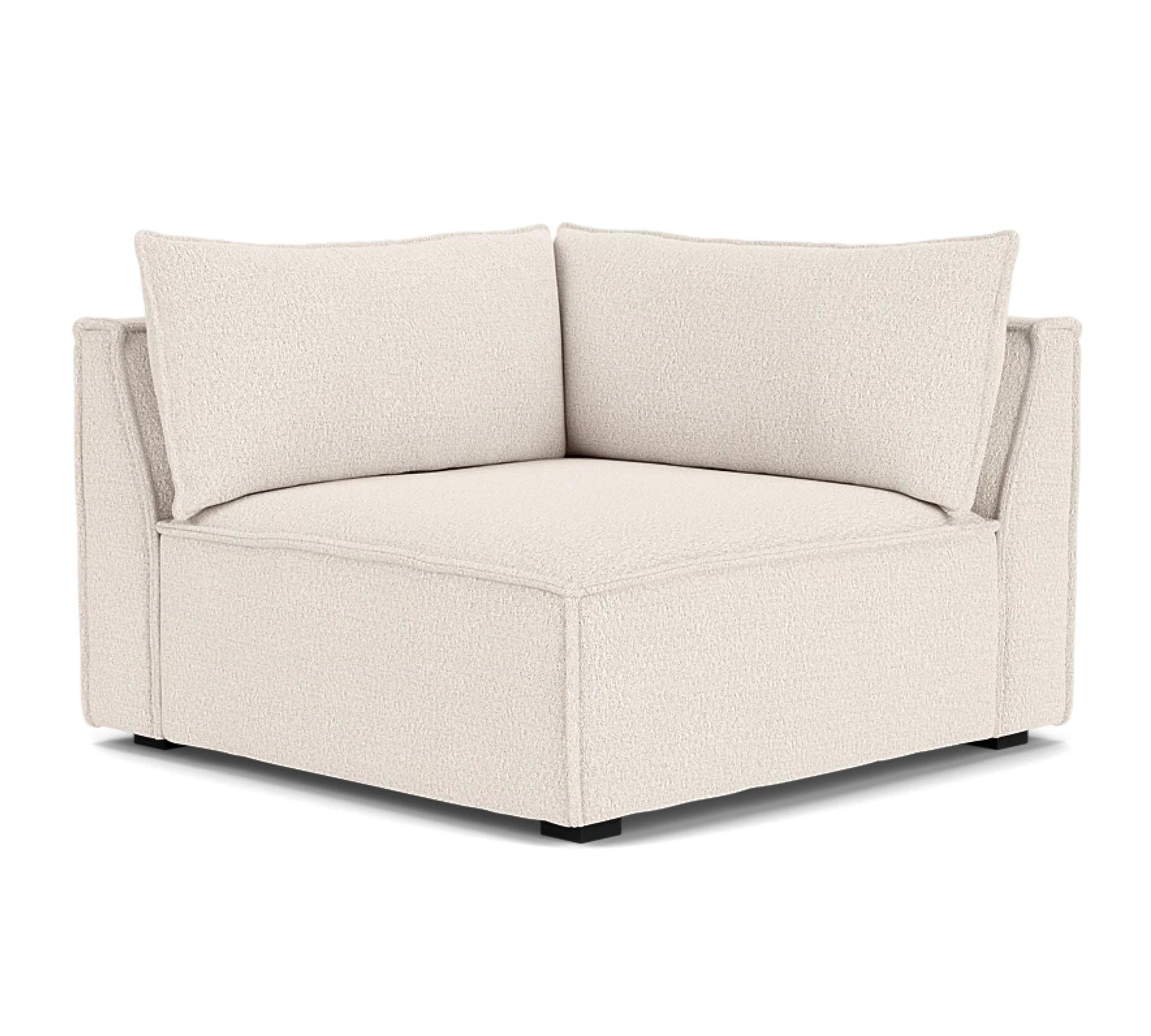 Daphne 1-Sitzer Eckmodul Links Maya Cream 3