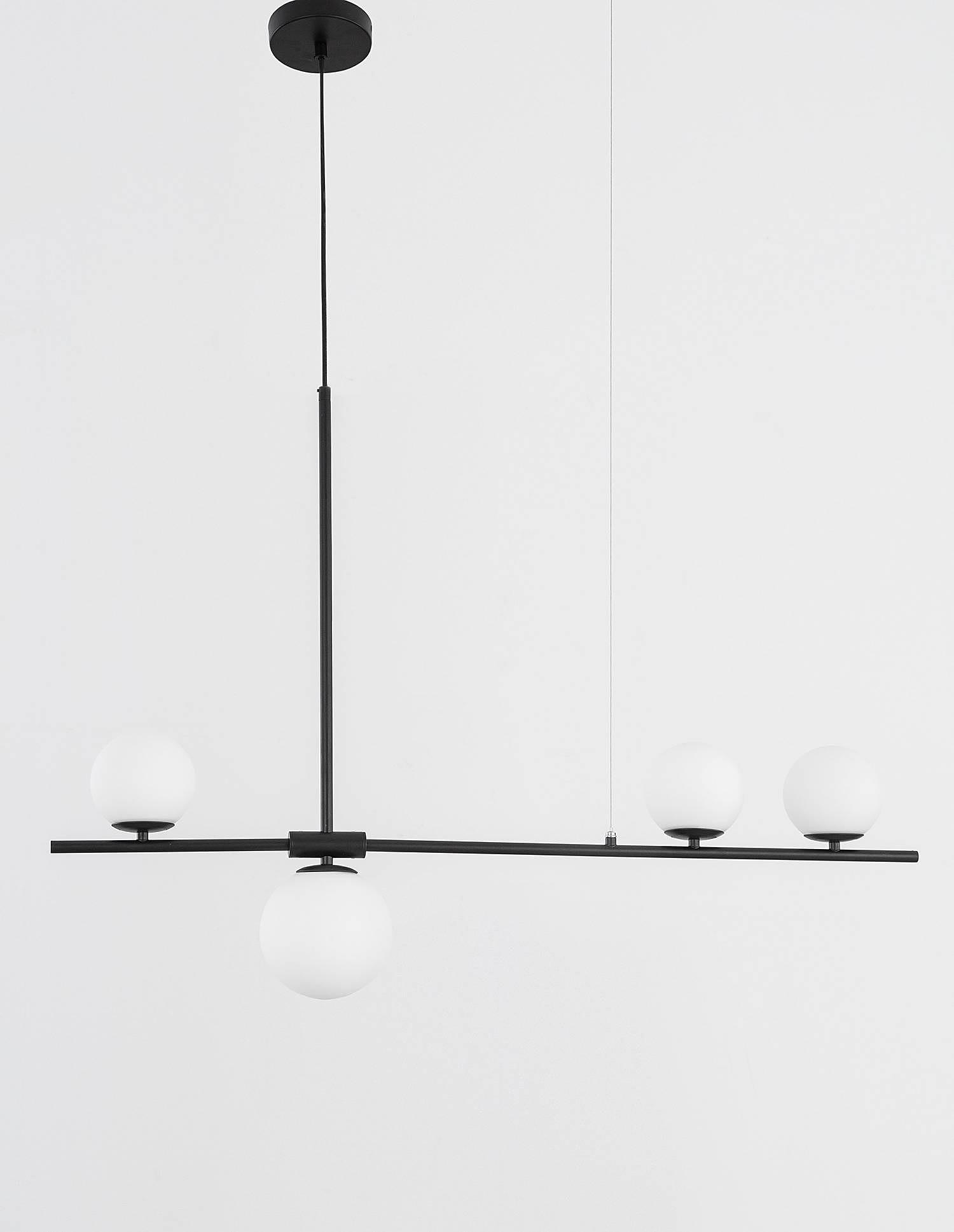 4-Light Impero Type A Pendant Light Aluminium 4