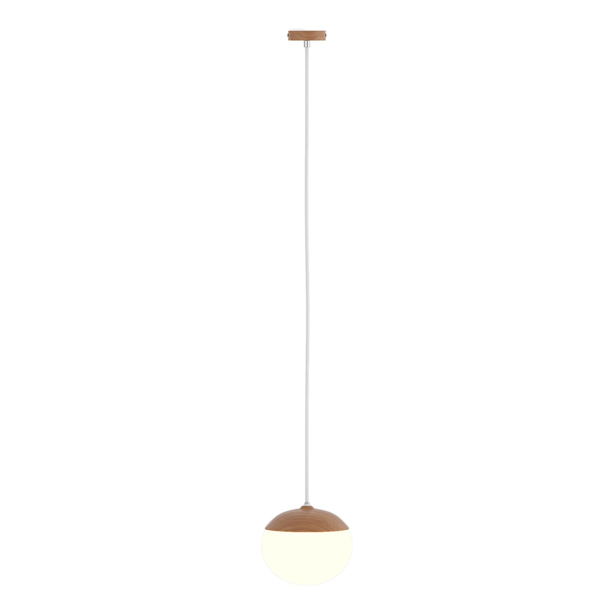 1-Light Menty Type B Pendant Light Opal Glass Iron 1