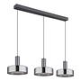 3-Flammig Grant LED-Pendelleuchte Rauchglas Aluminium 4