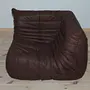 Togo Corner Sofa Madras Leather Brown 1