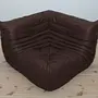 Togo Corner Sofa Madras Leather Brown 5
