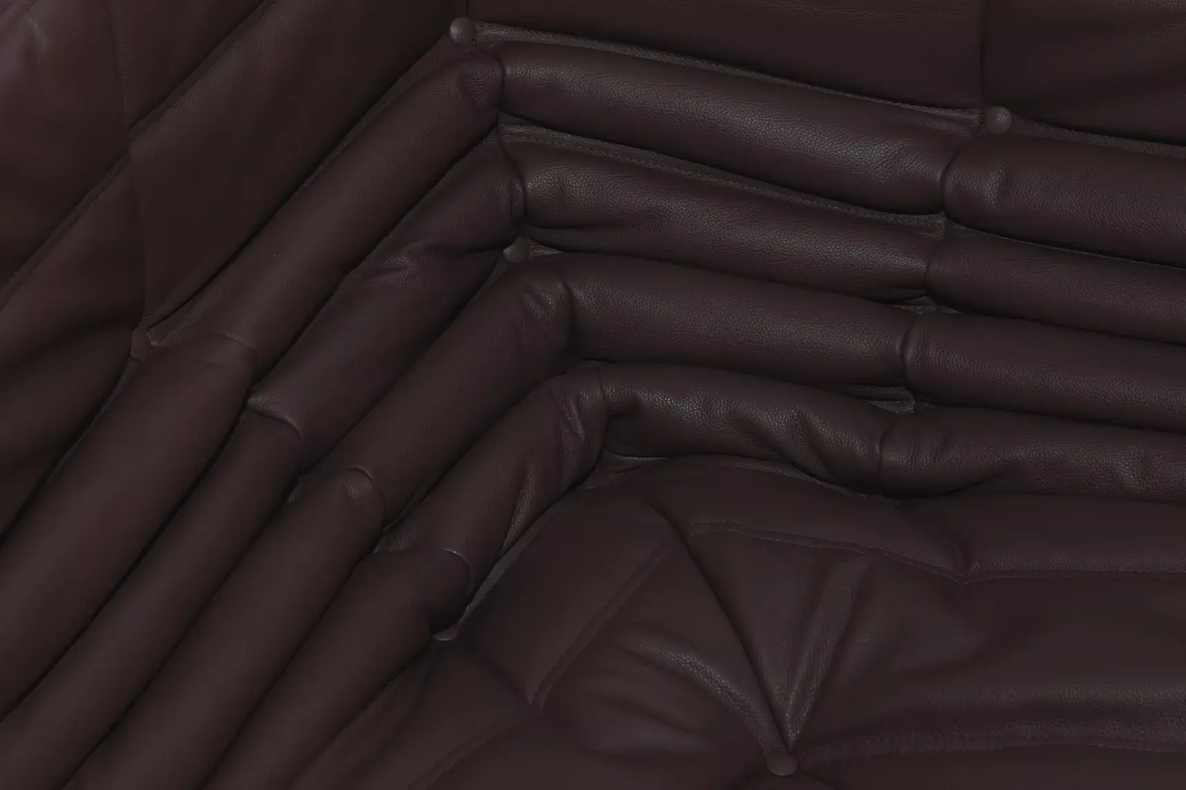 Togo Ecksofa Madras-Leder Braun 7