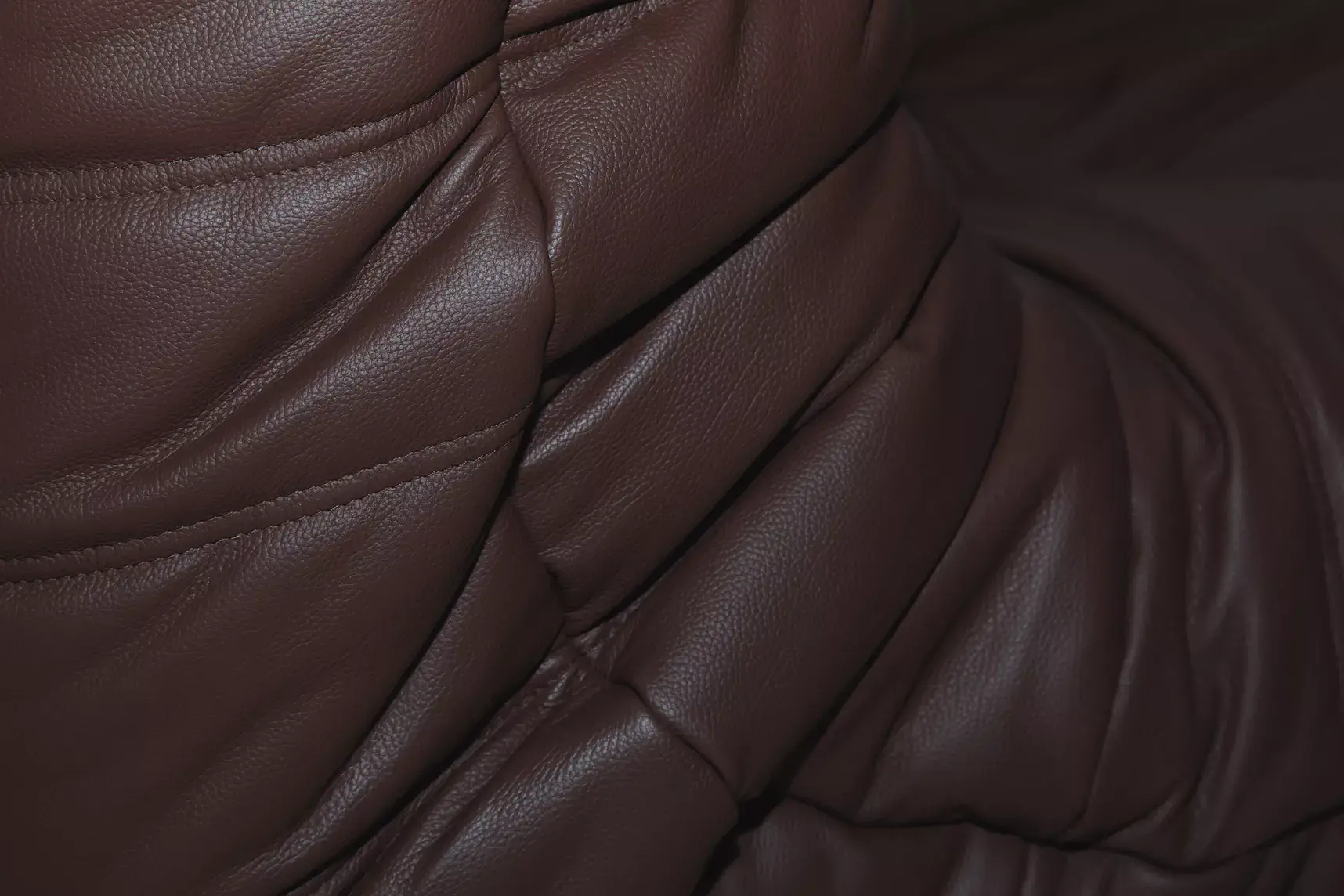 Togo Corner Sofa Madras Leather Brown 9