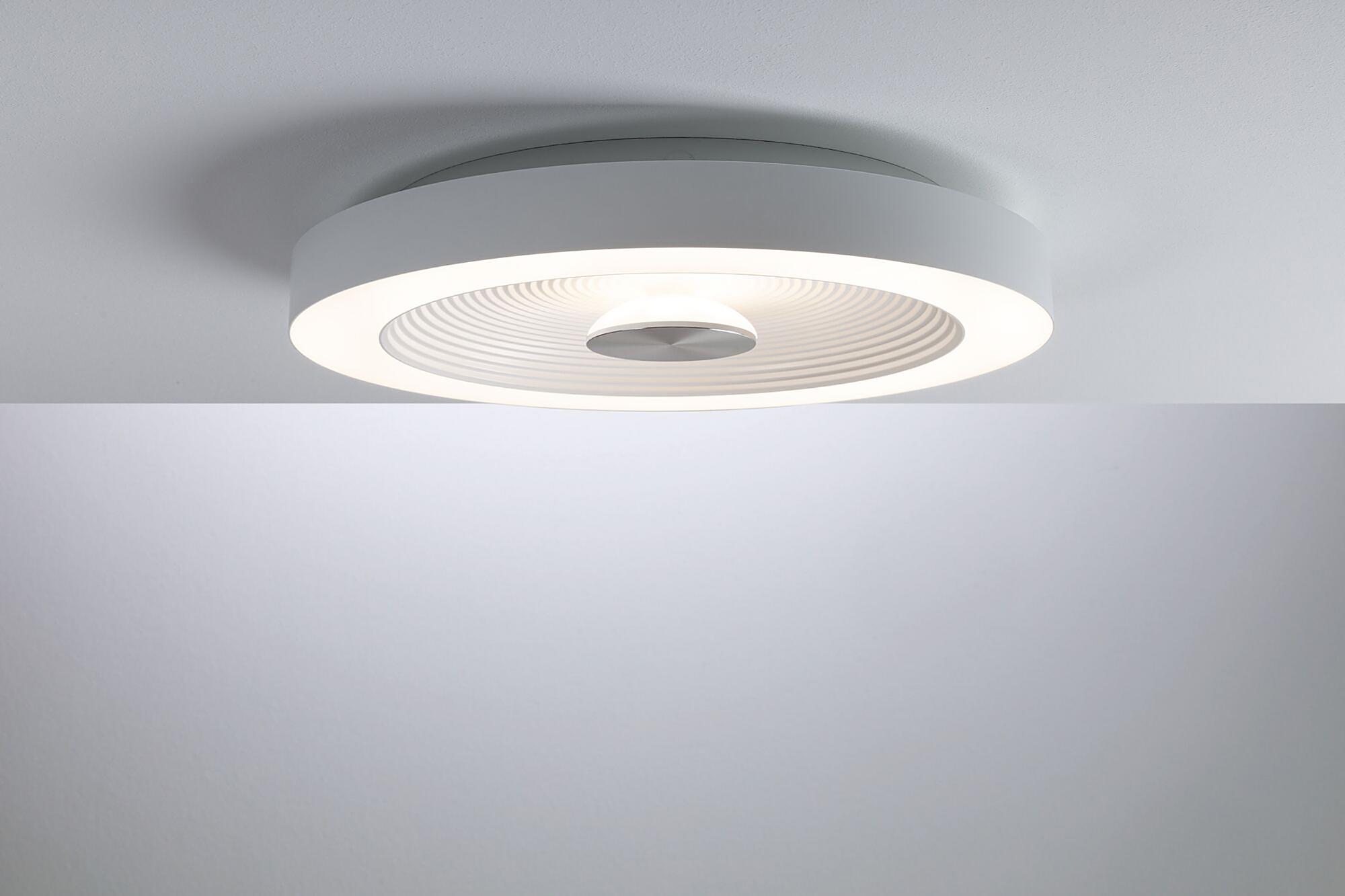 1-Flammig Volea LED-Deckenleuchte  Weiß Silber Ø40cm 2