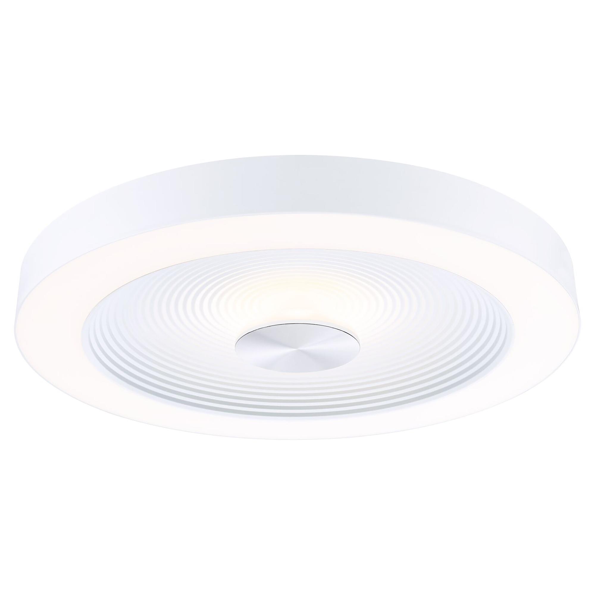 1-Flammig Volea LED-Deckenleuchte  Weiß Silber Ø40cm 4