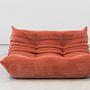 Togo 2-seater sofa cord coral 1