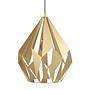 1-Flammig Carlton Pendelleuchte Stahl Gold Ø39cm 0