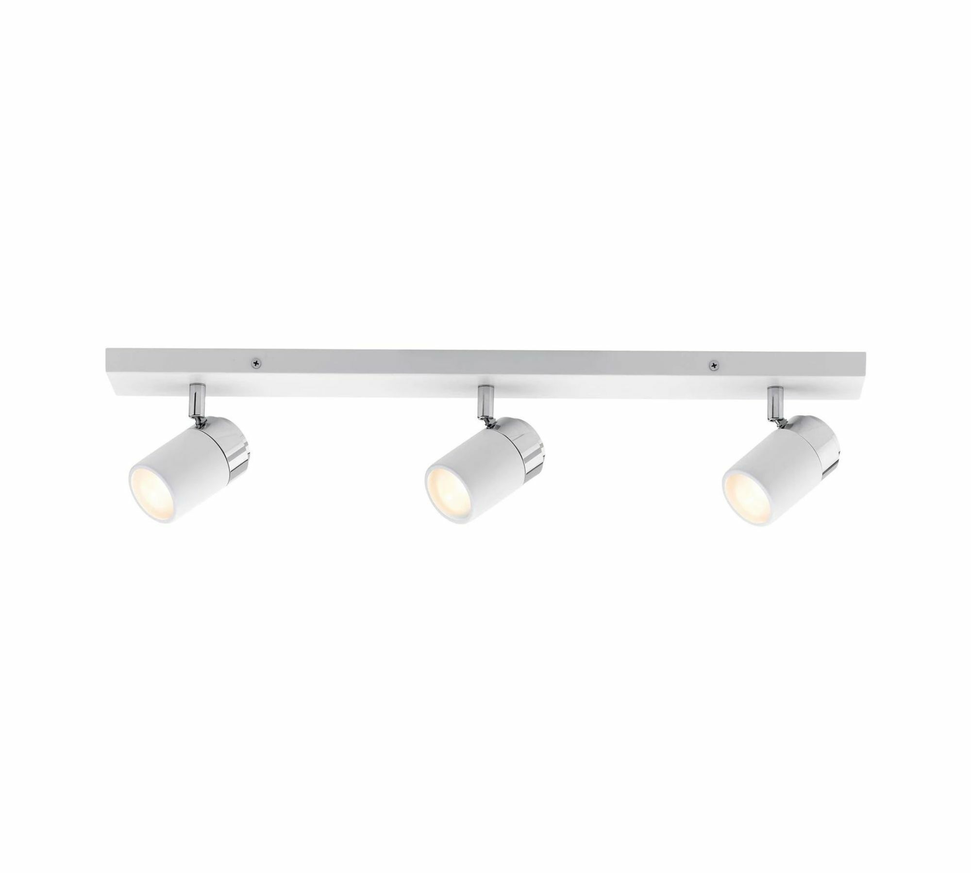 Deckenleuchte 3-flammig Aluminium Weiß 1