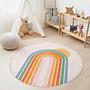 Rainbow Children's Rug Multicoloured Ø120cm 3