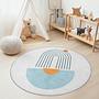 Rainbow Children's Rug Multicolored Ø150cm 3