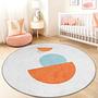 Geometric pattern children's rug Multicolored Ø180cm 0