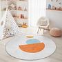 Geometric pattern children's rug Multicolored Ø180cm 2