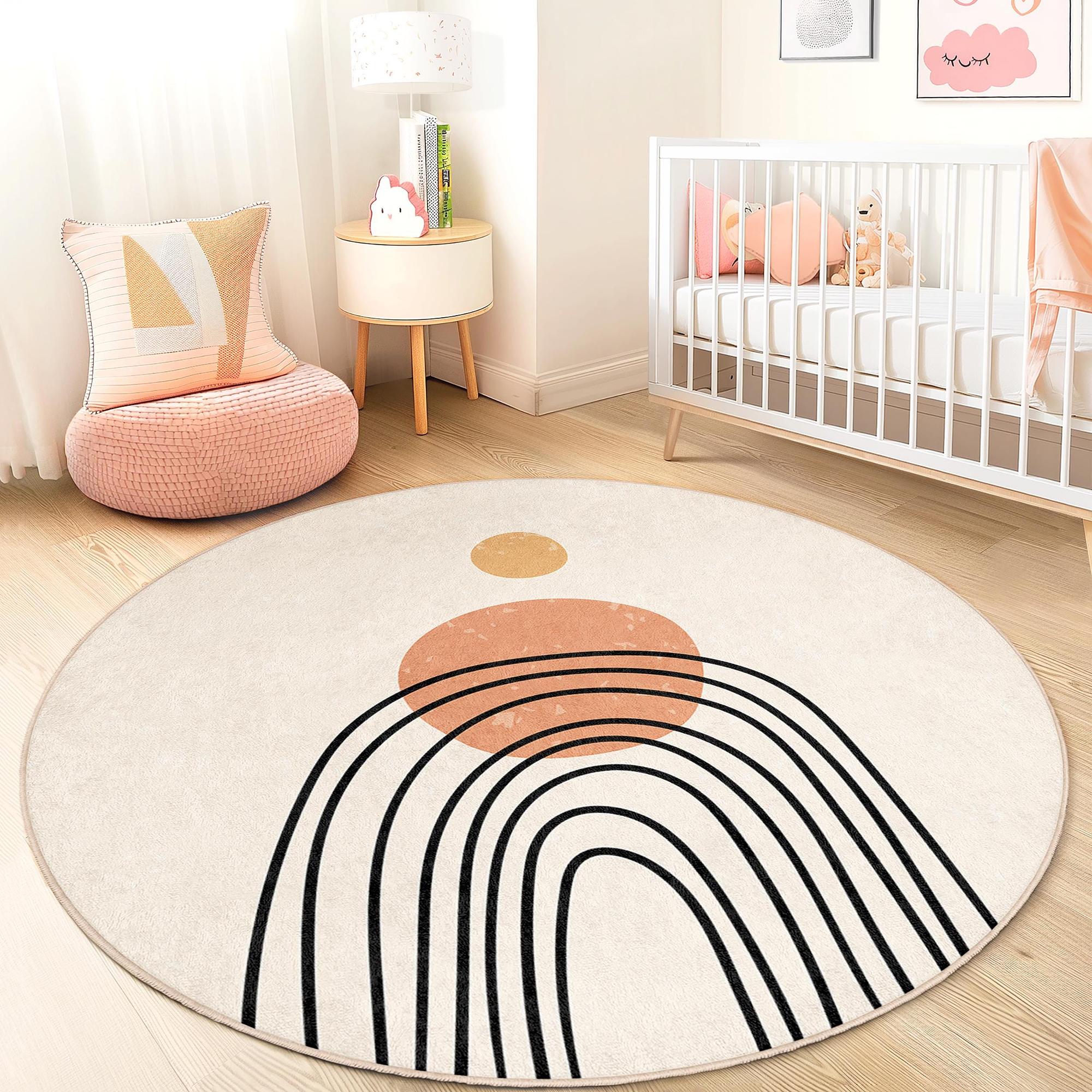 Boho-Bow Children's Rug Multicolored Ø150cm 1
