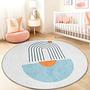 Rainbow Children's Rug Multicolored Ø120cm 1