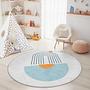 Rainbow Children's Rug Multicolored Ø120cm 2